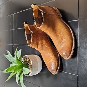 Kork-Ease Leather Ankle Boots